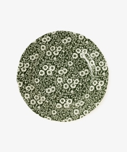プレート21.5cm/ダークグリーンキャリコ/Burleigh