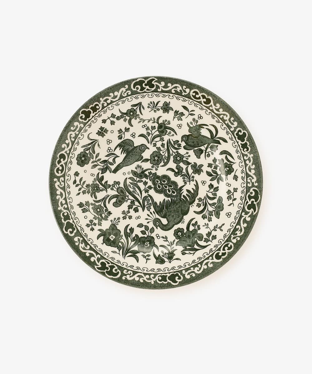 プレート・皿 プレート 17.5cm/グリーンリーガルピーコック/Burleigh