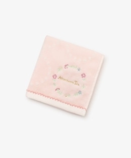 小花刺繍ミニタオル