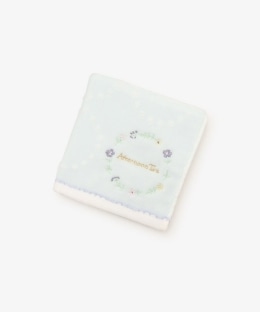 小花刺繍ミニタオル