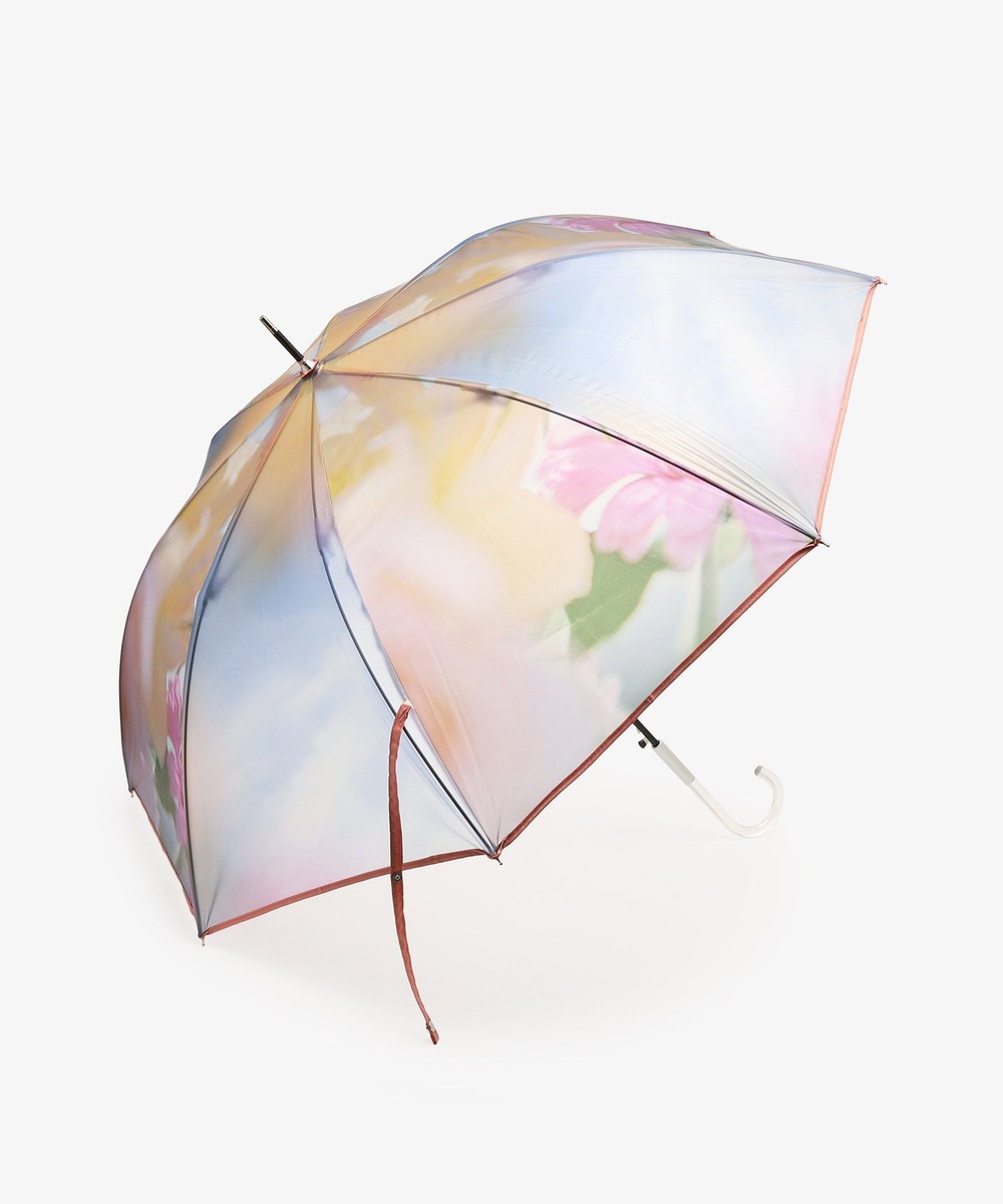 雨傘 フラワー＆スカイクリア長傘 雨傘
