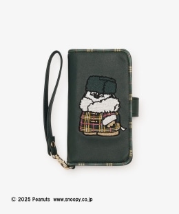 ブック型iPhone8/7/SE3・2ケース/PEANUTS/Afternoon Tea Original Tartans