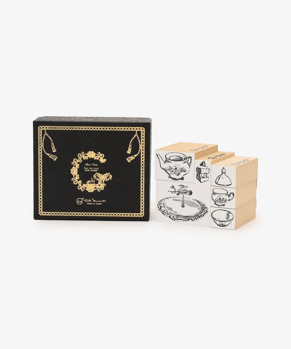 文房具・ステーショナリー小物 アフタヌーンティースタンプセット/gobe stamp
