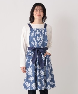 水彩フラワーリボンエプロン
