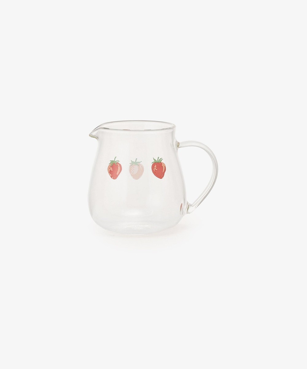 ティー＆コーヒーグッズ ストロベリー耐熱ガラスクリーマー