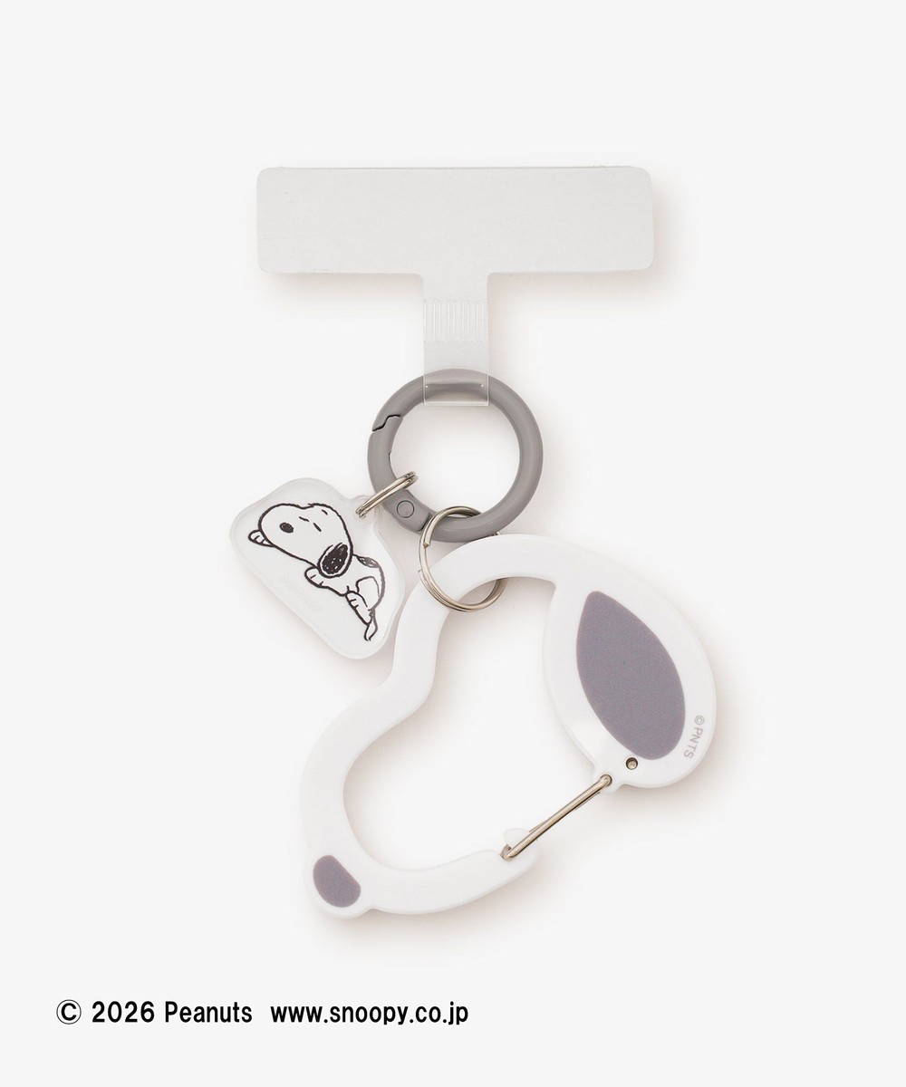 スマホケース・アクセサリー マルチリングプラス カラビナ付き/PEANUTS