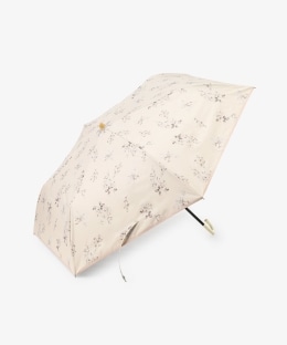 遮光率100% UVカット率100%生地使用 水彩フラワー晴雨兼用折りたたみ傘 日傘