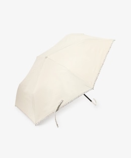 遮光率100% UVカット率100%生地使用 内側フラワー晴雨兼用折りたたみ傘 日傘