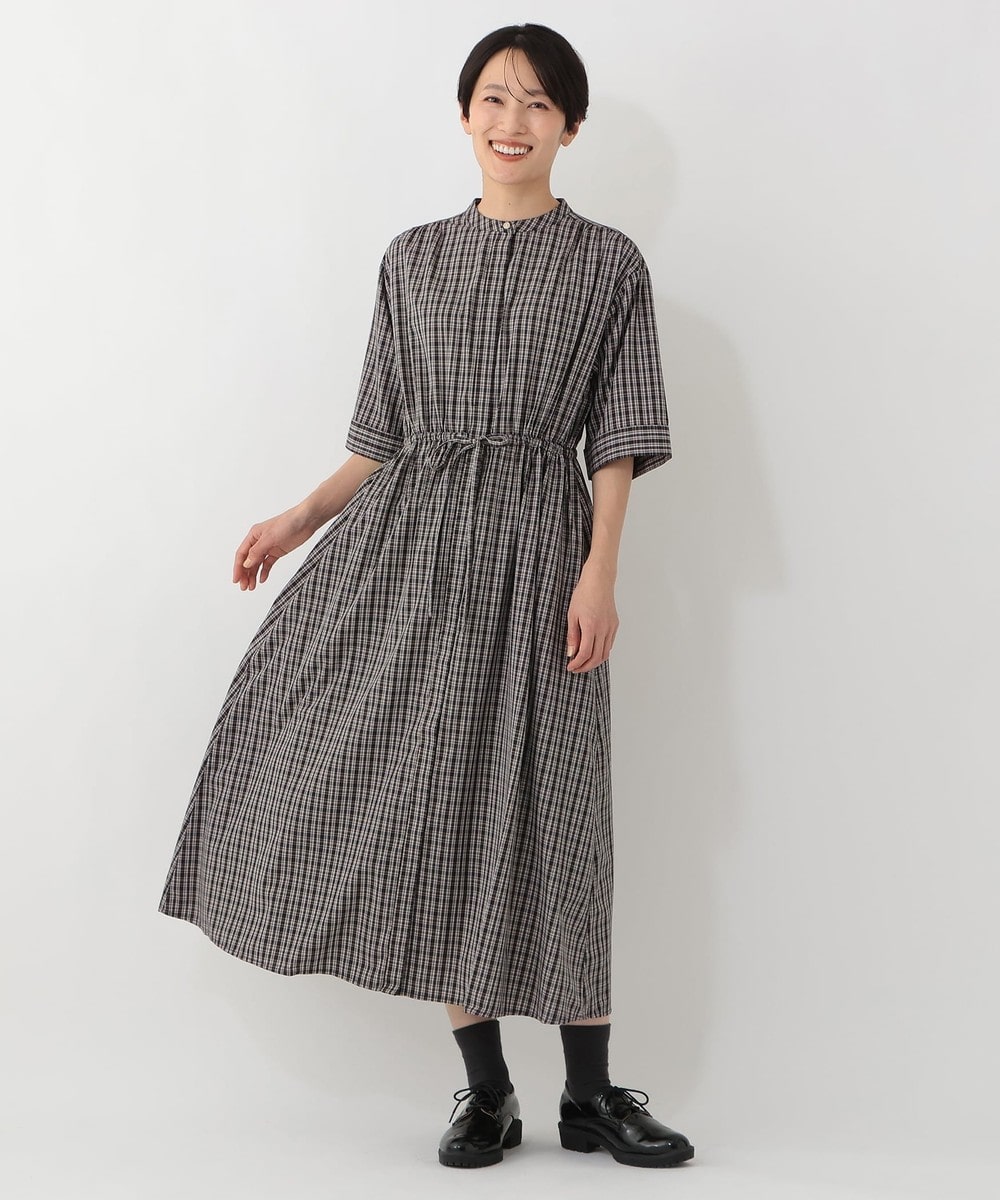 ワンピース 【接触冷感 UVカット 吸水速乾 抗菌防臭】バンセルクールノーカラーワンピース