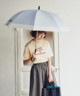 遮光率100% UVカット率100%生地使用 バイカラー傘ソムリエ/晴雨兼用長傘  日傘