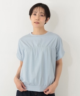 【接触冷感】ギャザーフレンチスリーブプルオーバー